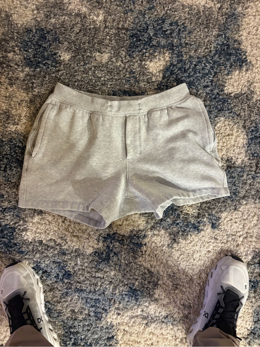lululemon athletica Light Gray Athletic Lounge Shorts